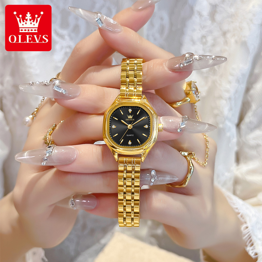 Men'S Fashion Box - OLEVS 5888 Dameshorloges Goud Originele Elegante