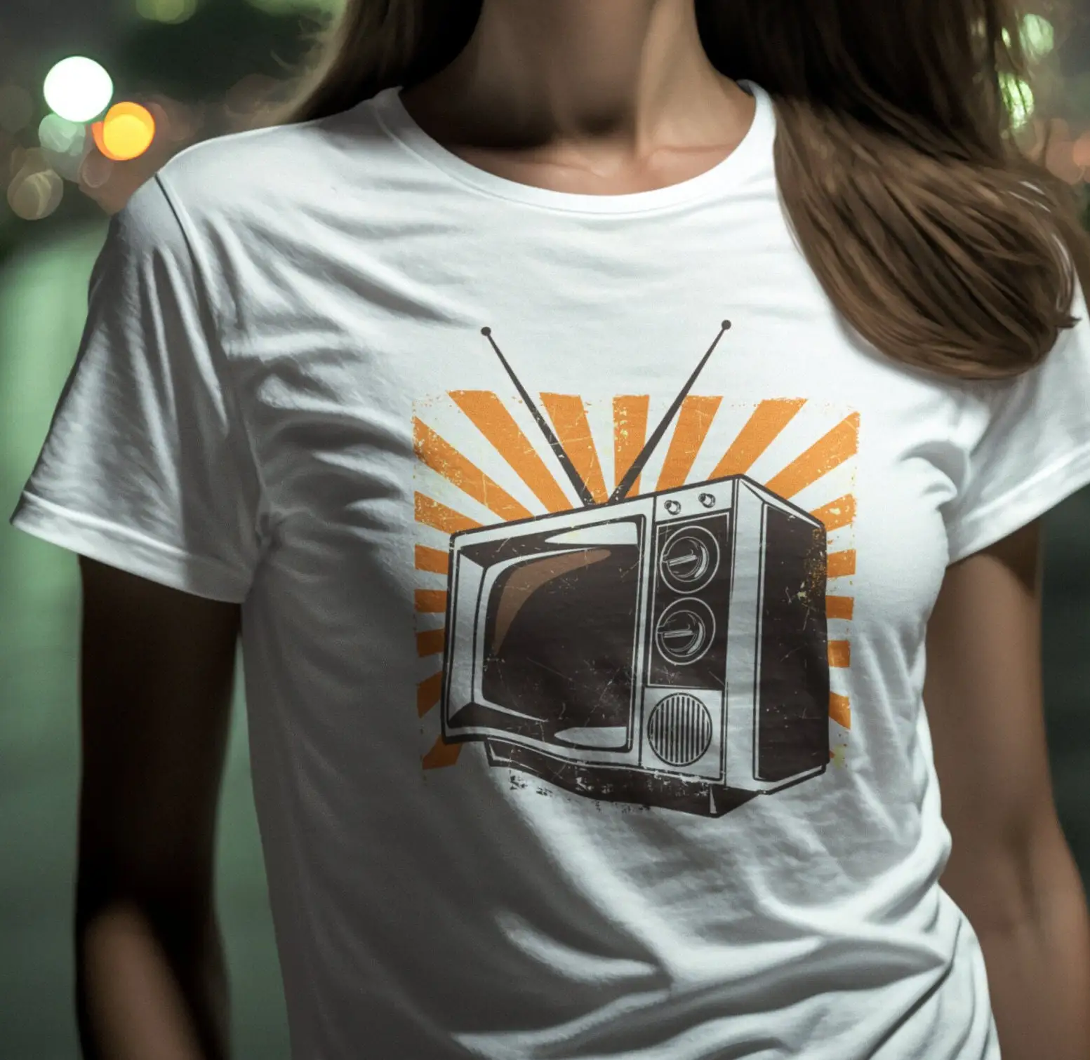 Men'S Fashion 70S - Jaren '70 Vintage TV-liefhebber T-shirt Klassieke
