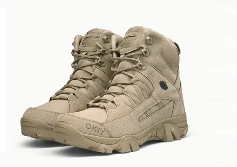 Mens Fashion Combat Boots - Outdoor lederen wandelschoenen heren jacht werk