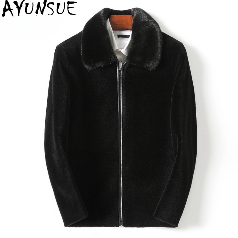 Mens Fashion Winter 2025 - AYUNSUE Casual 100% Wollen Jassen voor