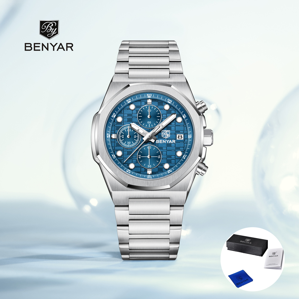 Mens Fashion Watch - 2023 Nieuwe BENYAR heren Horloges Top