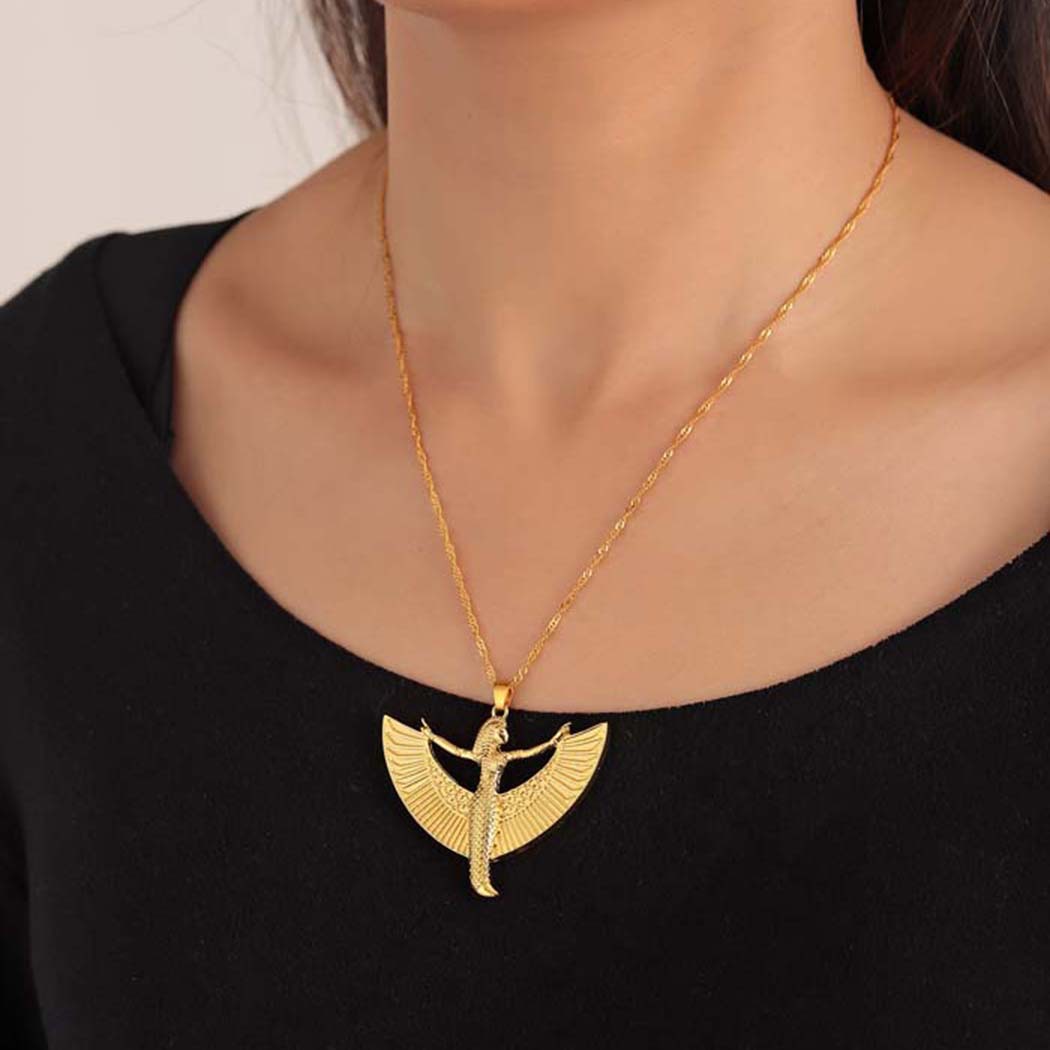 Men Fashion Egypt - Qiamni Egyptische Godin Isis Hanger Ketting