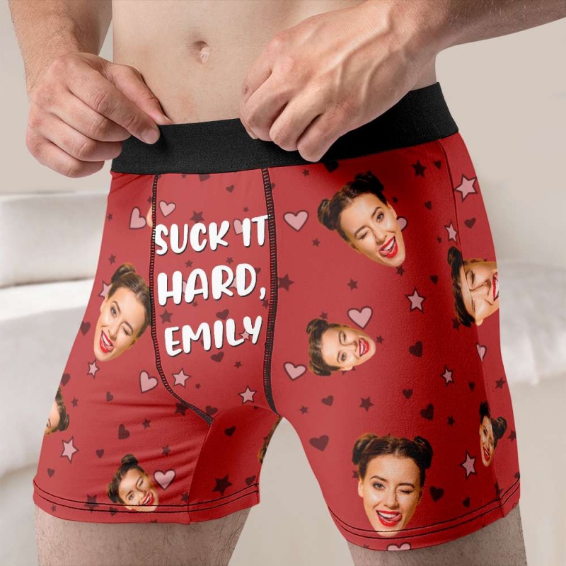 Men'S Fashion Underwear - Aangepaste foto en naam heren boxershorts,