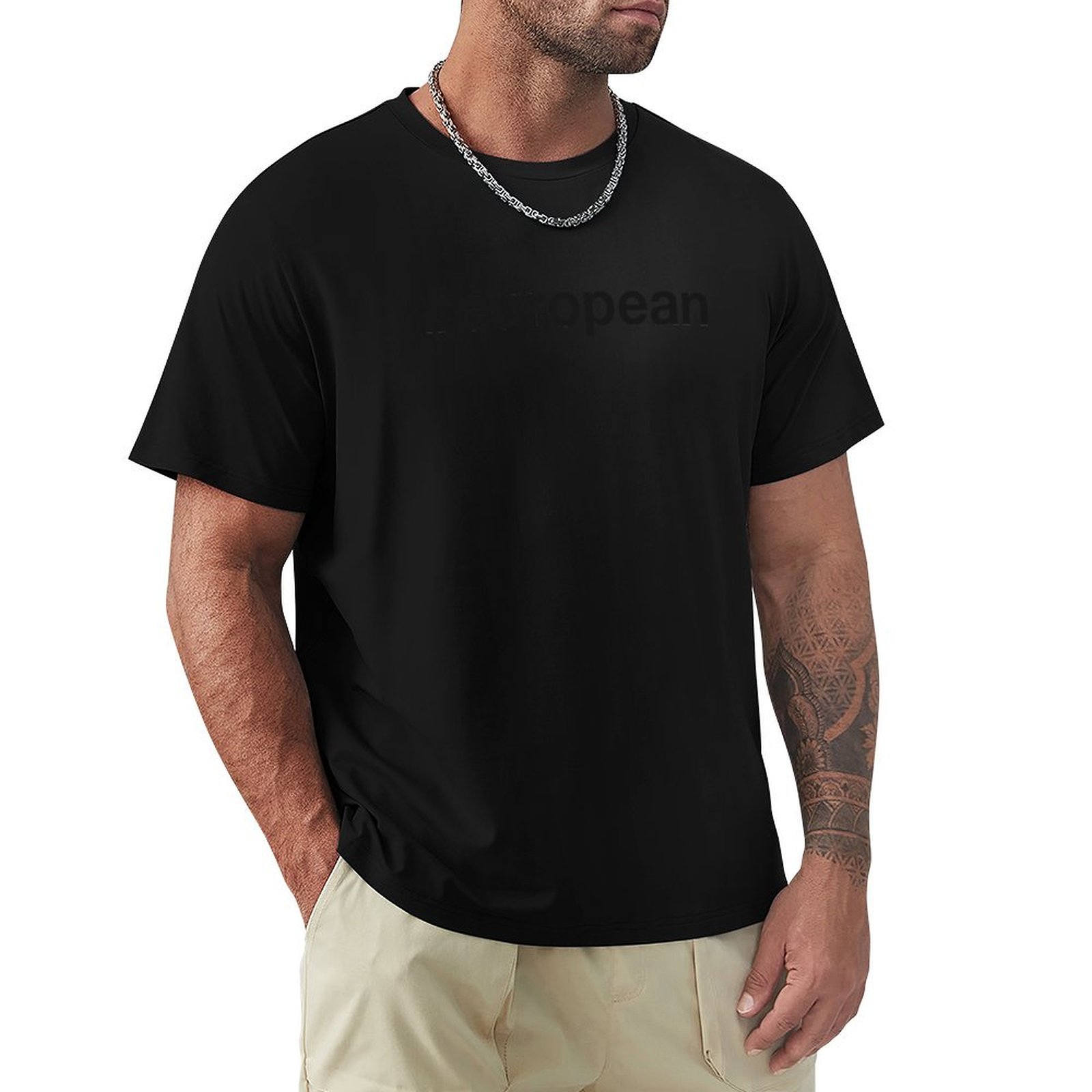 Mens Fashion Hashtags - EUROPESE Hashtag T-Shirt Casual Fashion Print