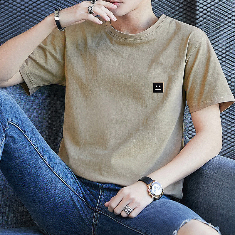Mens Fashion Young - Korte Mouw Shirt Heren Zomer Ronde