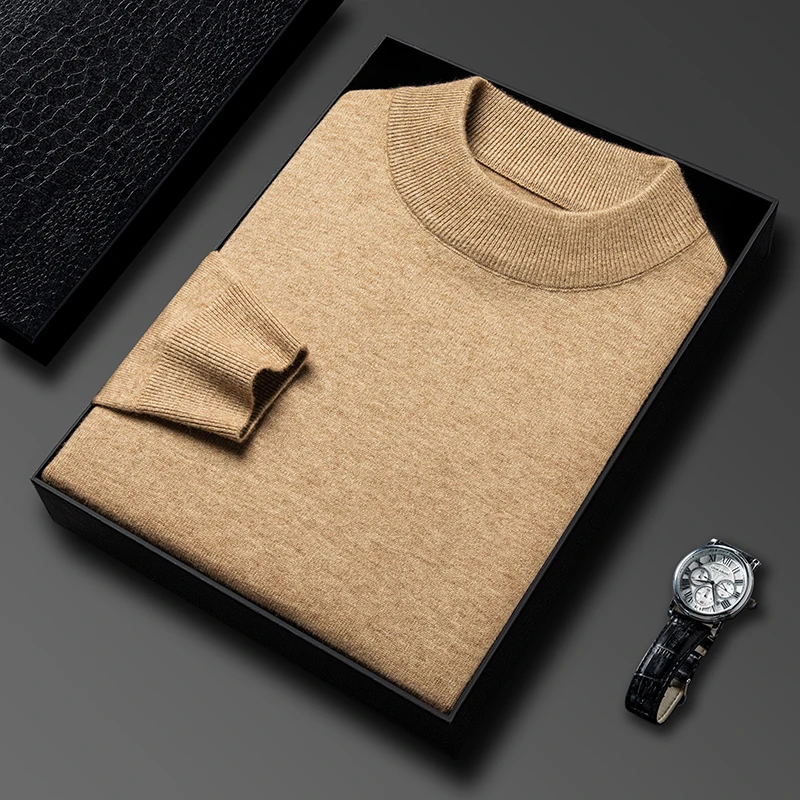 Turtleneck Sweater Men - Half Coltrui Gebreide Trui Nieuwe Herfst/Winter