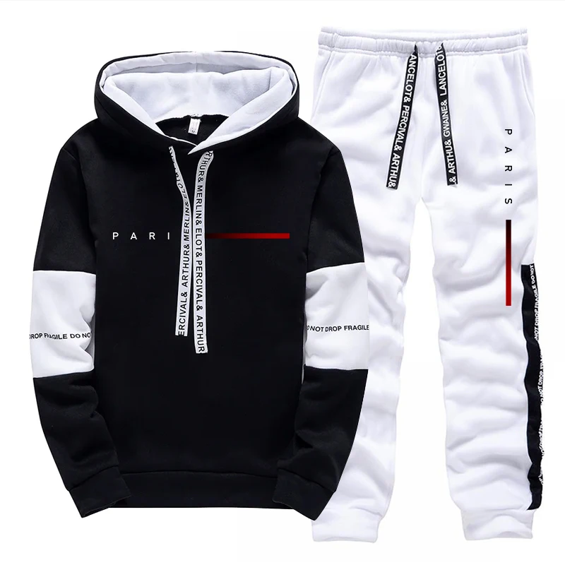 Men'S Fashion Usa - Paris Fashion Hoodie Streetwear Herenset Sweatshirt