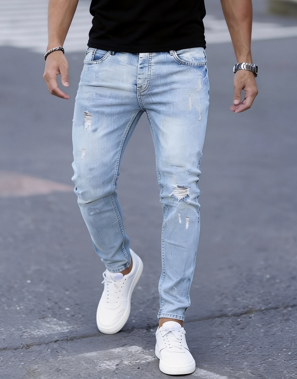 Men'S Fashion Young Professional - Slim-fit stretch jeans voor heren -