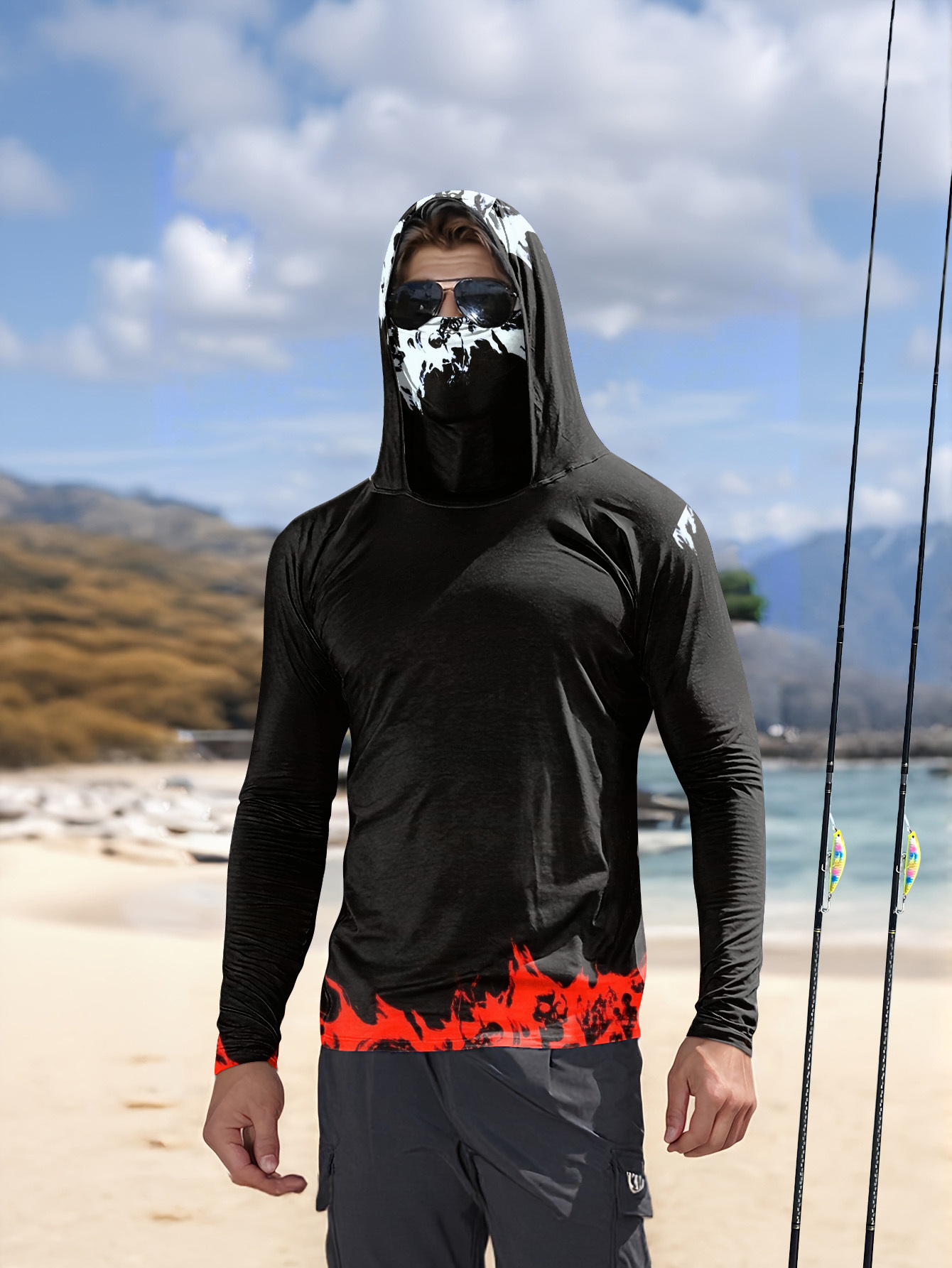 Men'S Fashion 2025 - Heren Hood Fishing Shirt met lange
