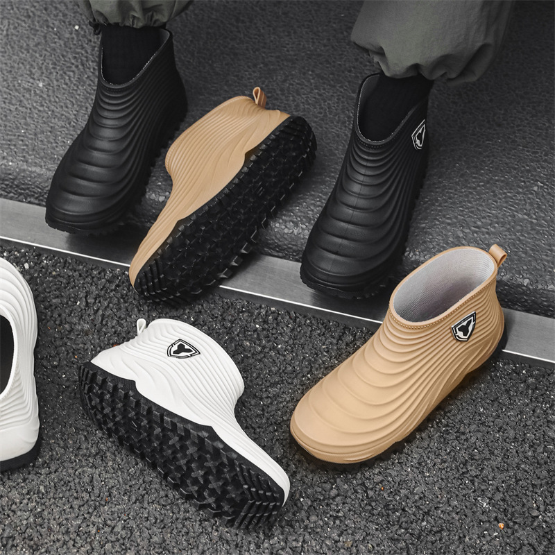 Mens Fashion Zapatos - Heren regenschoenen Mode waterdichte antislip regenlaarzen
