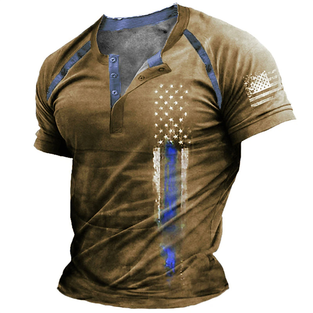 Men'S Fashion Usa - Grappige 3D Amerikaanse vlag print heren