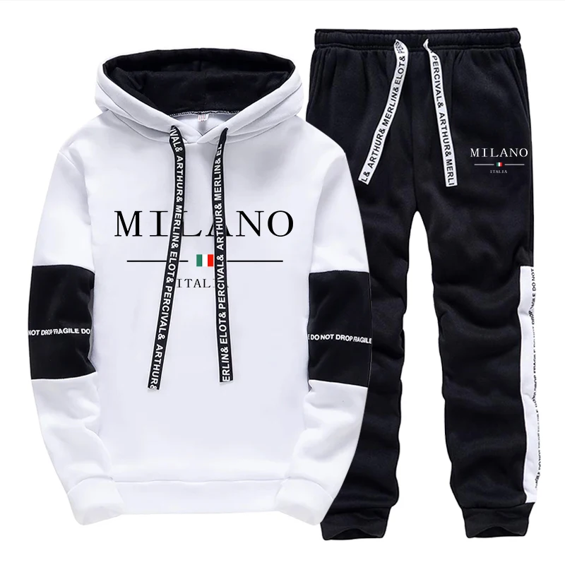 Men'S Fashion Usa - Heren Set/Hoodie/Broek Italië Trendy Hoodie Sportkleding