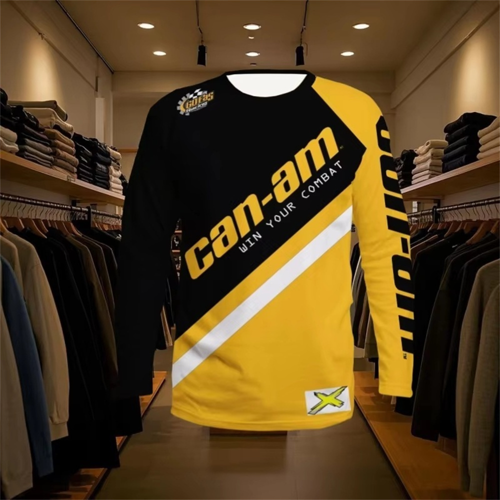 Men'S Fashion Usa - Motorcycle Racing T-shirt met lange mouwen