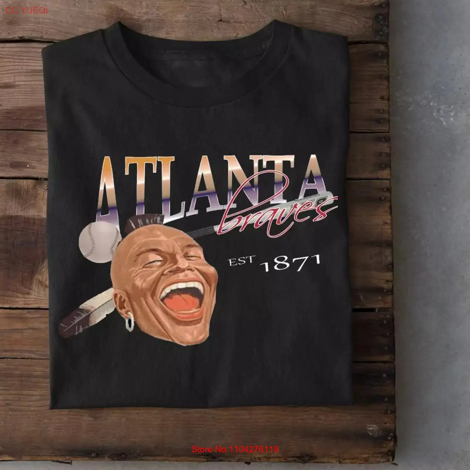 Men'S Fashion Everyday - Atlanta team T-shirt van katoen, goede
