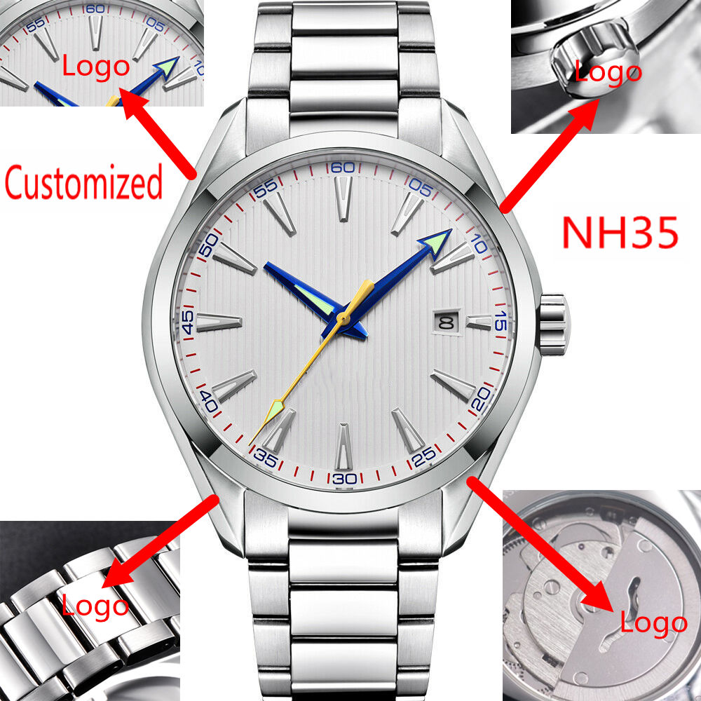 Mens Fashion Bracelet - Aangepast logo 41 mm heren Miyota/NH35