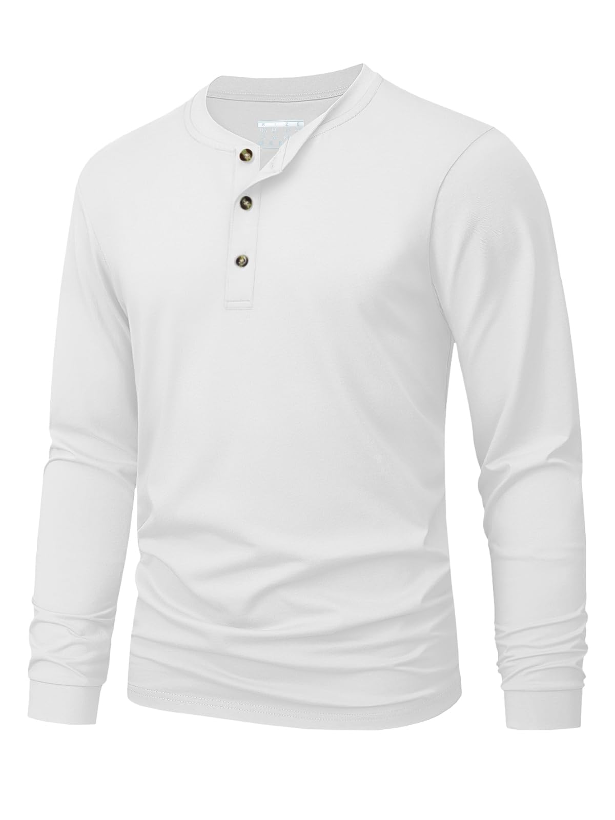 Men'S Fashion T Shirts - Henley-T-shirt voor heren Eenvoudige effen kleurprint