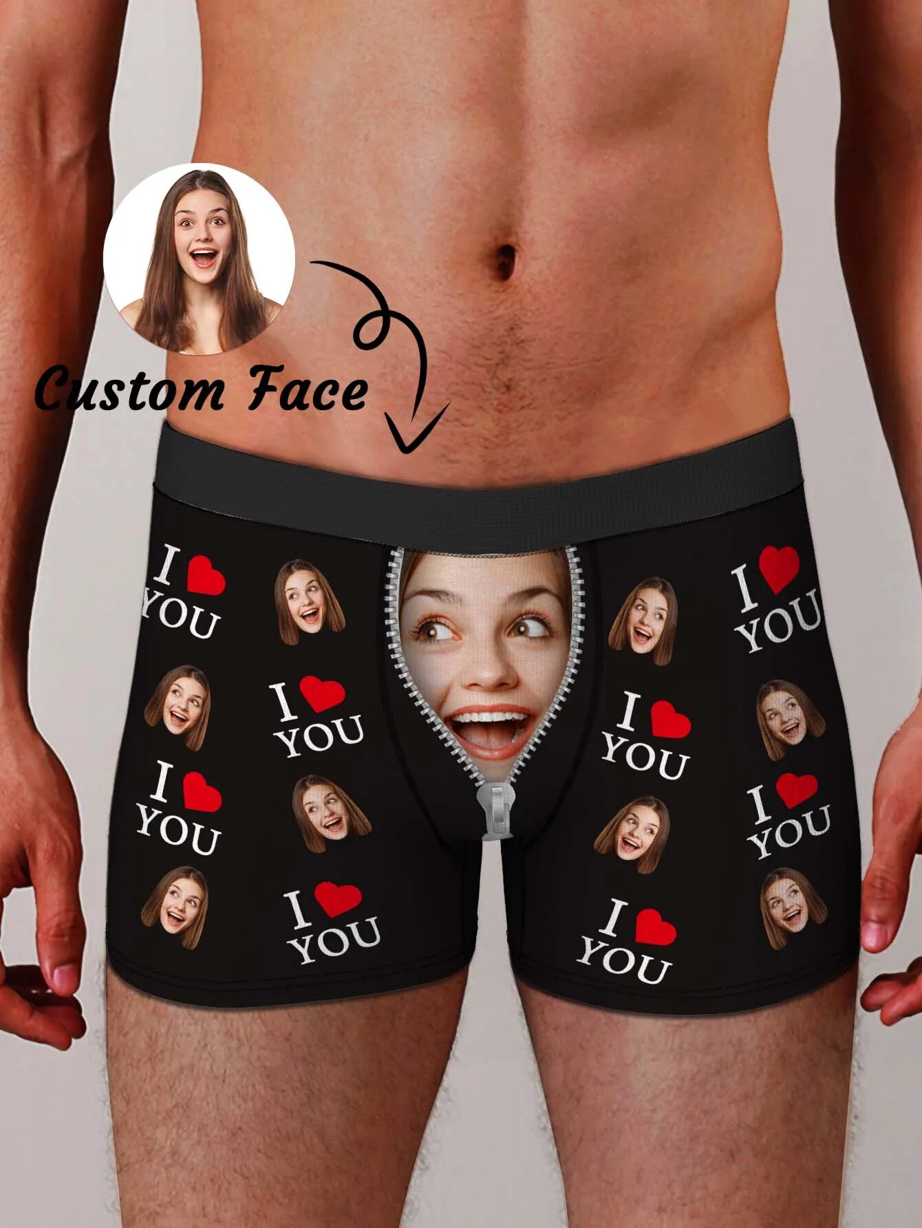 Men'S Fashion Underwear - Aangepaste foto heren boxer briefs gepersonaliseerde