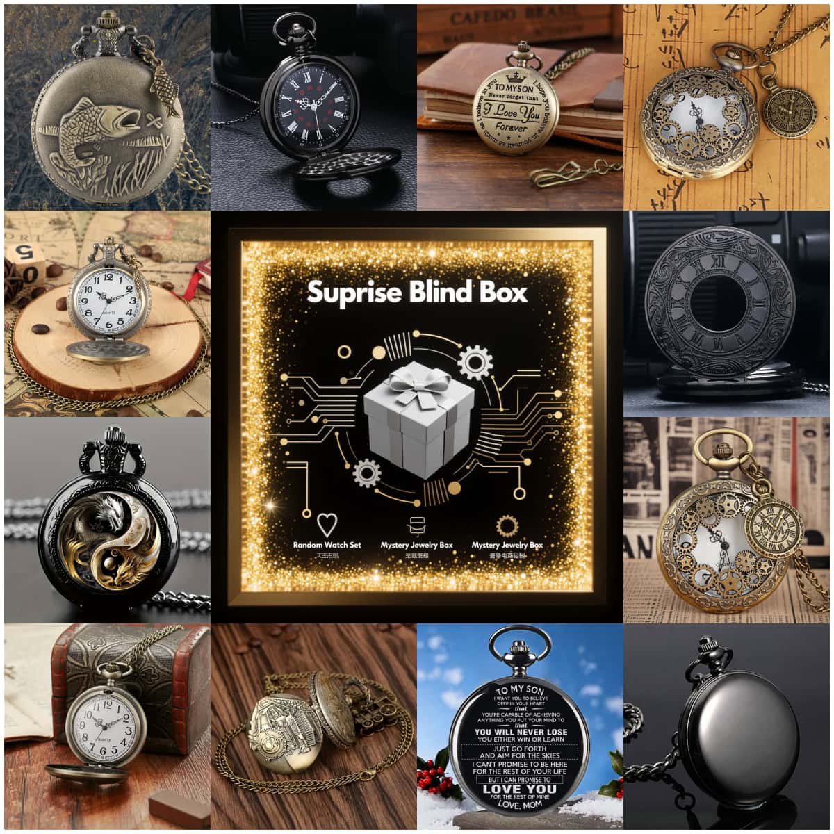 1PC Surprise Mystery Watch Bli - Mens Fashion Watch recensie en prijs
