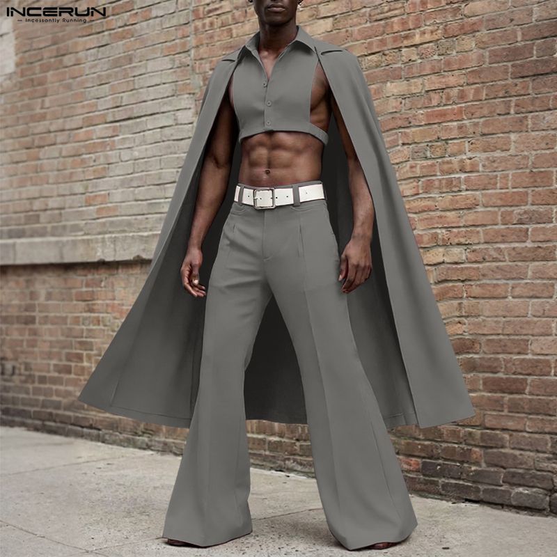 INCERUN Mannen Sets Effen Kleu - Mens Fashion Streetwear recensie en prijs