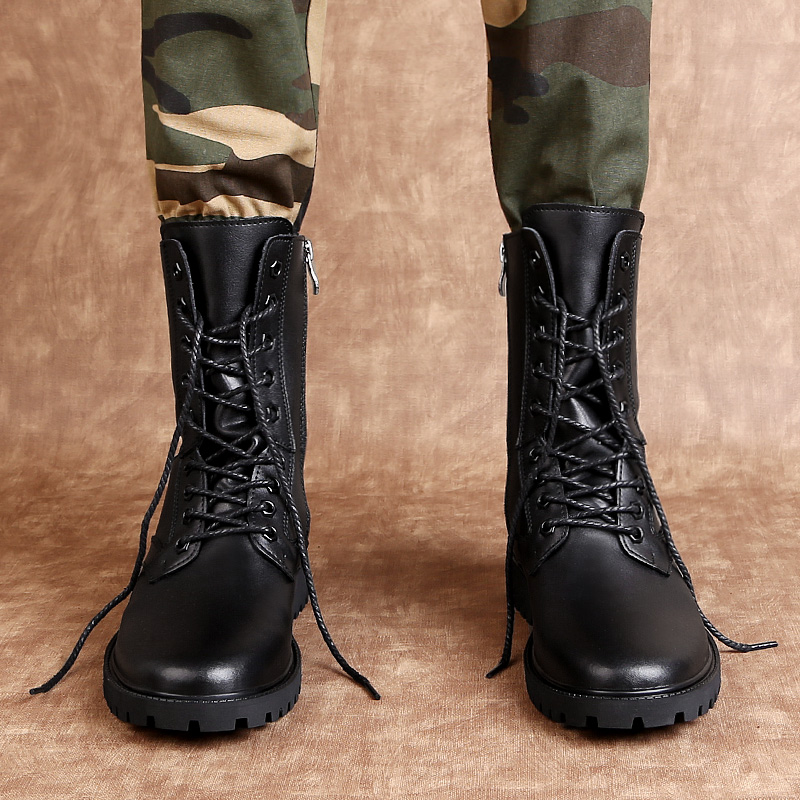 Heren Mid Calf Leren Combat Bo - Mens Fashion Combat Boots recensie en prijs
