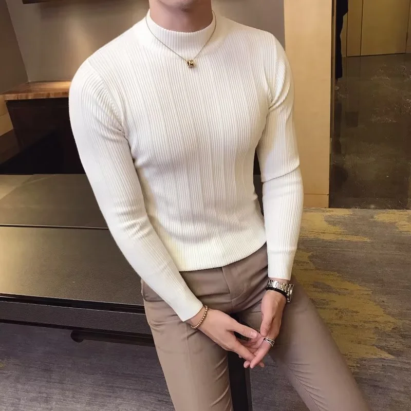 Nieuwe herfst winter hoge kraa - Turtleneck Sweater Men recensie en prijs