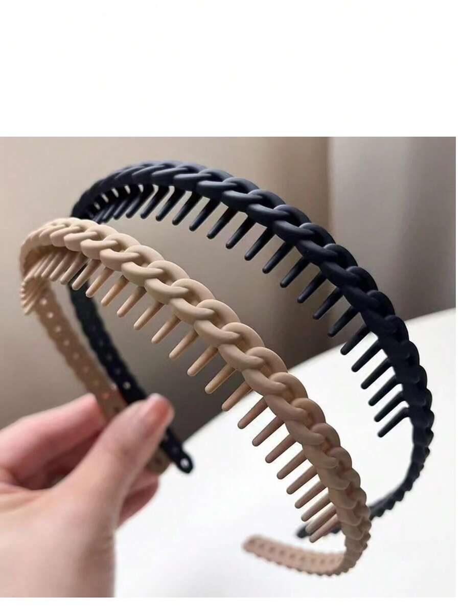 4 stuks zwarte golvende getand - Men Fashion Hair Style recensie en prijs