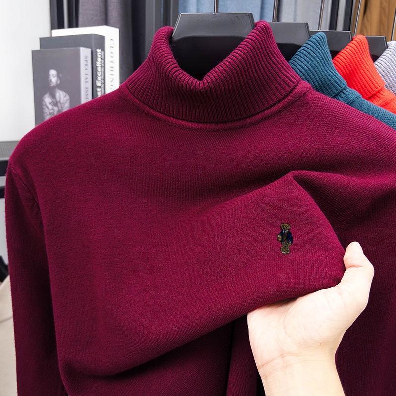 Luxe merk heren lente lange mo - Turtleneck Sweater Men recensie en prijs