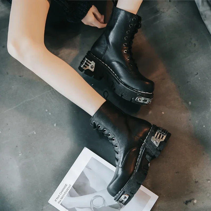 Nieuwe mode punk heren lederen - Mens Fashion Combat Boots recensie en prijs