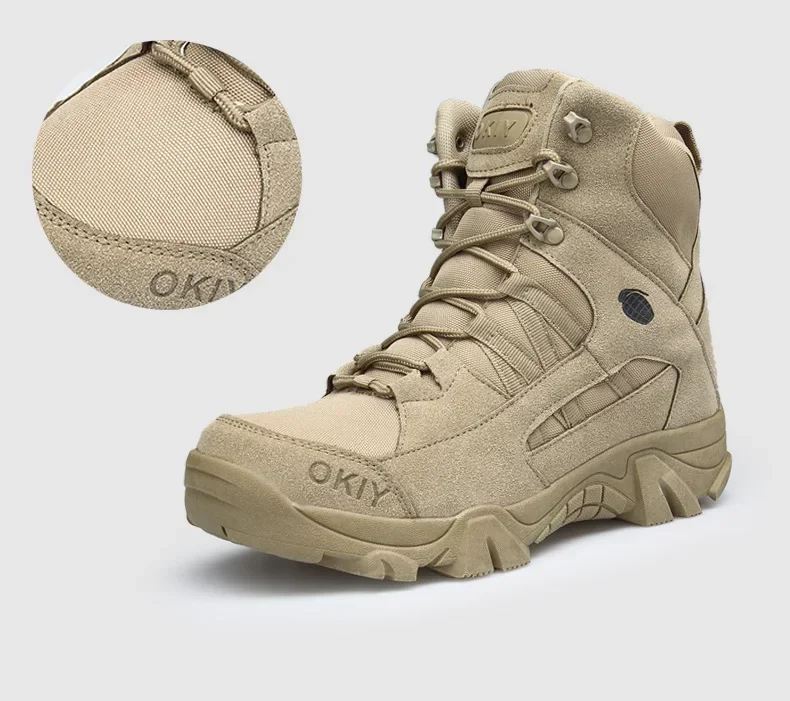 Outdoor lederen wandelschoenen - Mens Fashion Combat Boots recensie en prijs