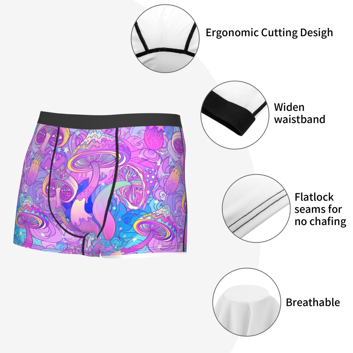 Herenmode Psychedelische paddo - Men'S Fashion Underwear recensie en prijs