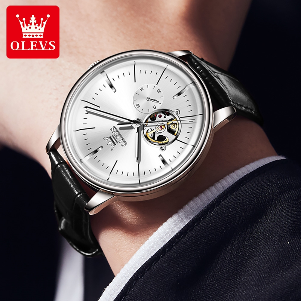 OLEVS 6708 Herenhorloge met le - Mens Fashion Watch recensie en prijs