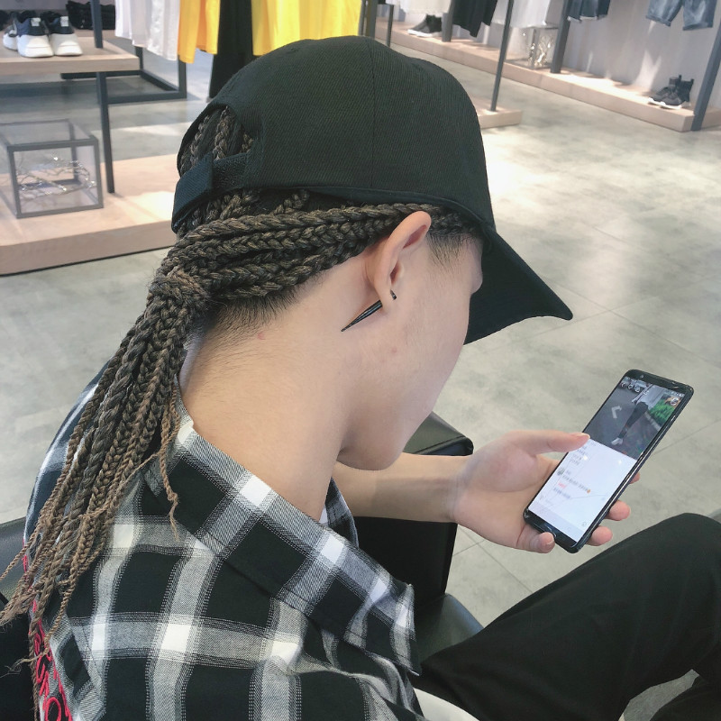 Synthetische pruik met krullen - Men Fashion Hair Style recensie en prijs