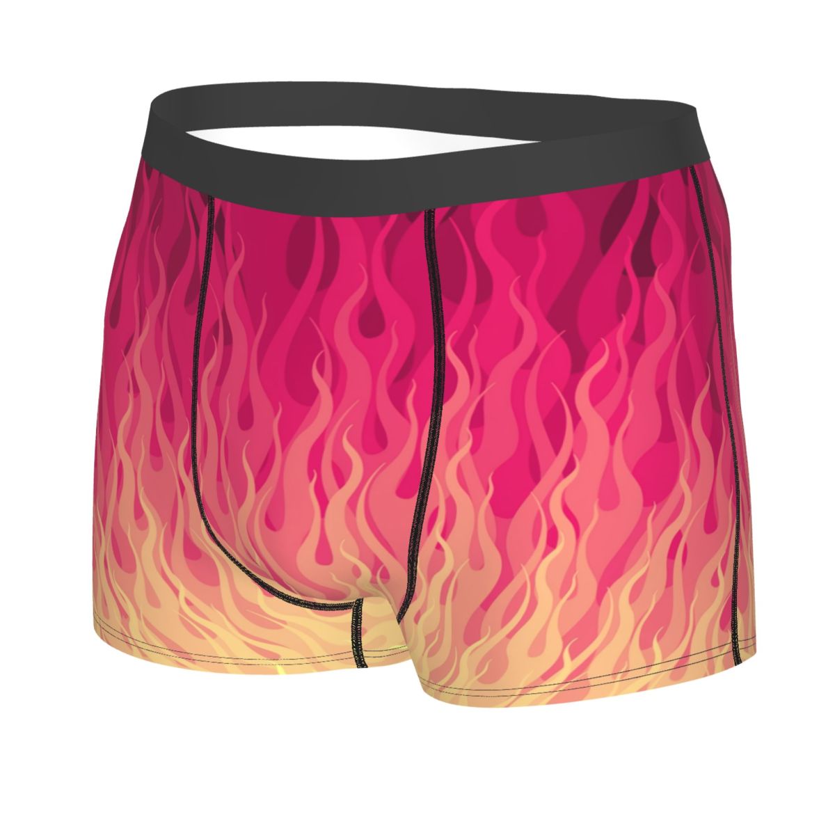Aangepaste roze brandende vlam - Men'S Fashion Underwear recensie en prijs