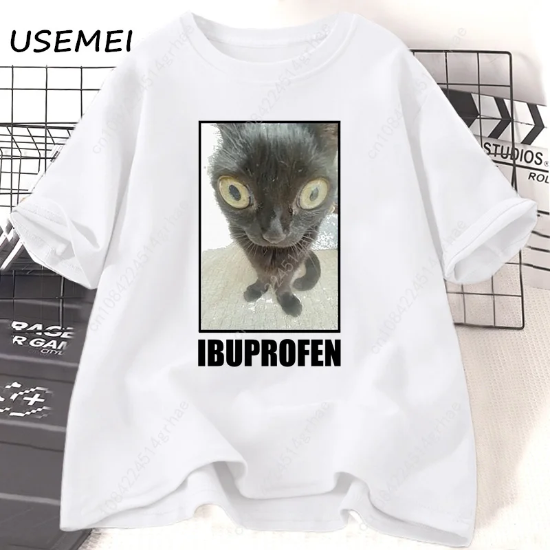 Grappige Kat Ibuprofen Grafisc - Men'S Fashion V Neck T Shirts recensie en prijs