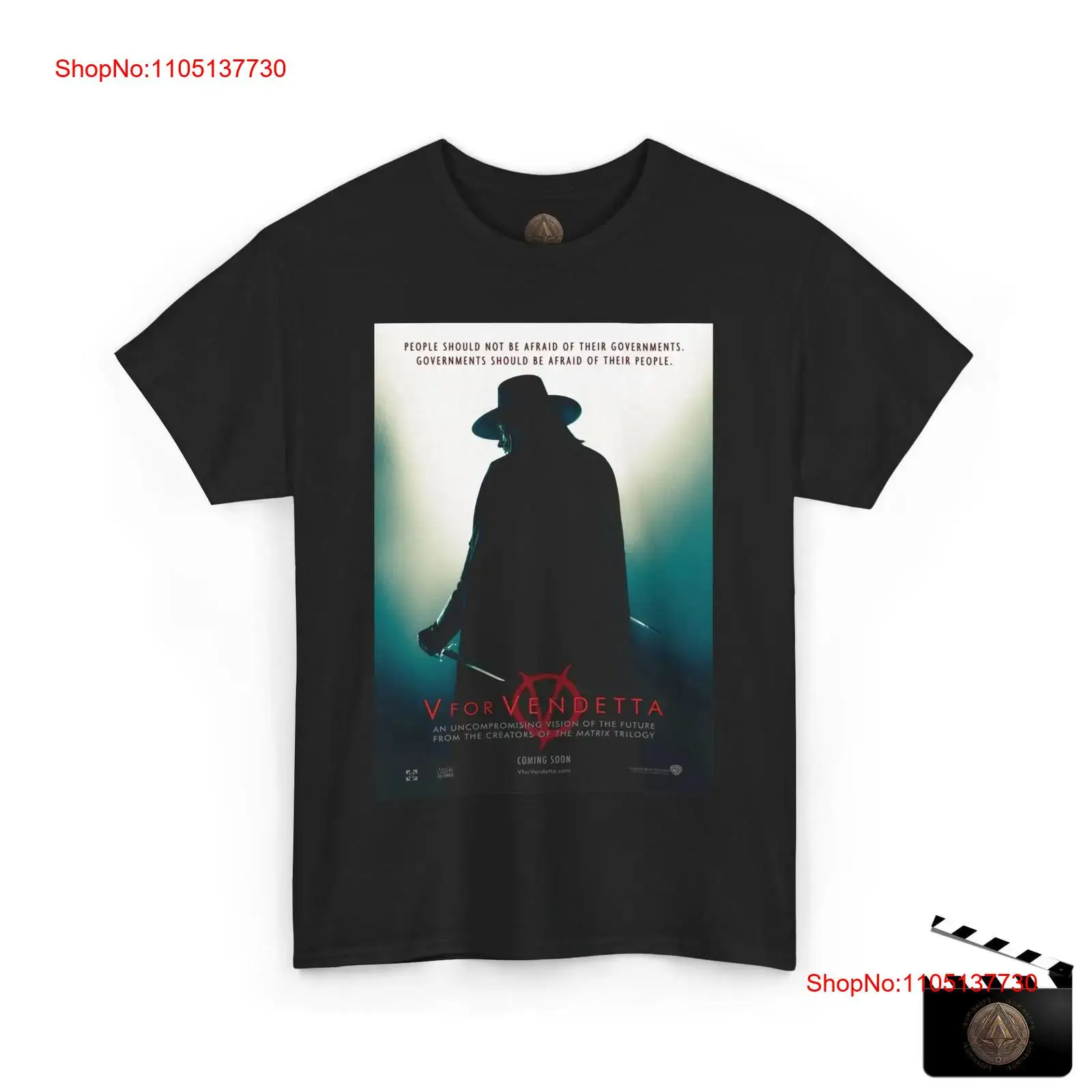 V For Vendetta Retro Movie Pos - Men'S Fashion V Neck T Shirts recensie en prijs