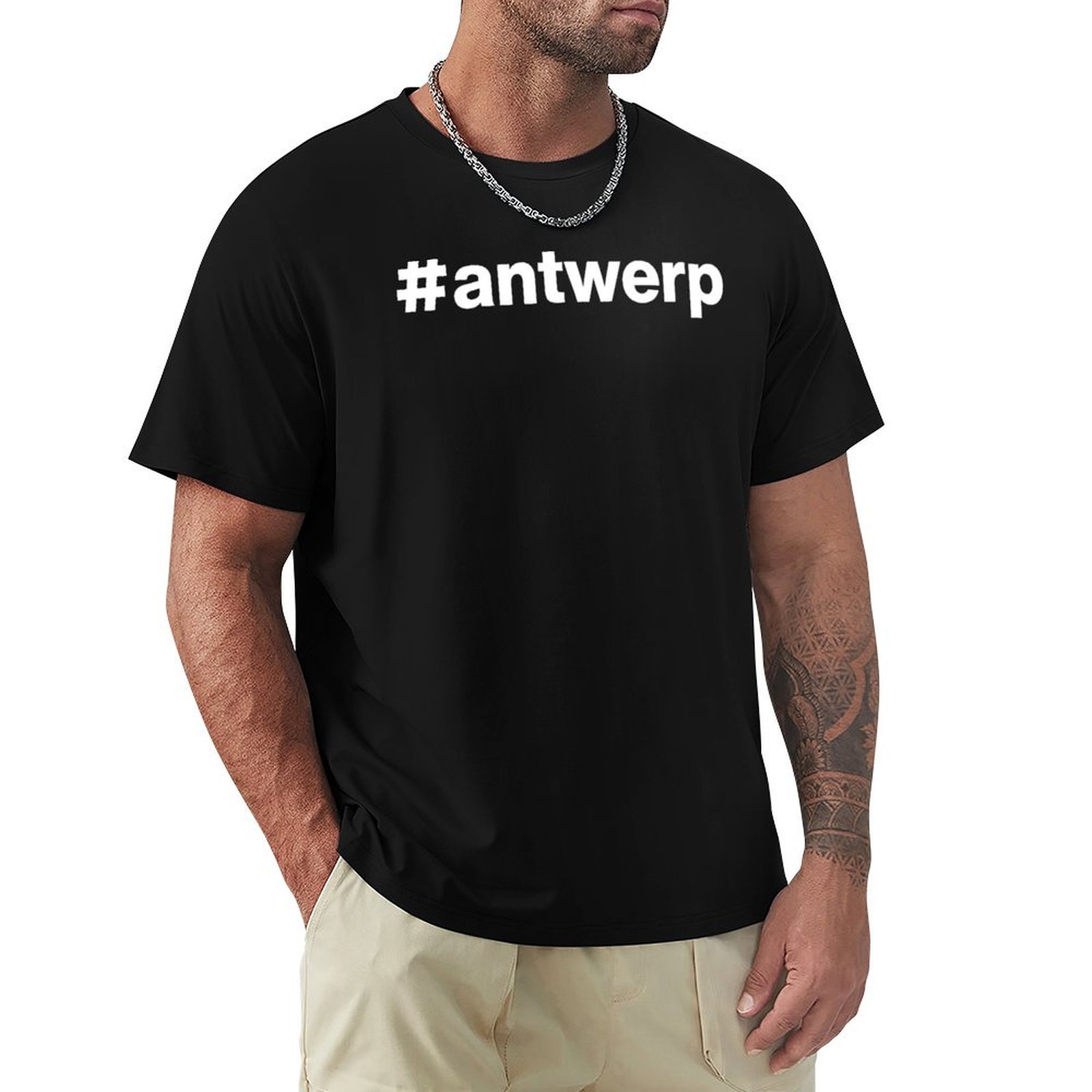 Hashtag Antwerpen T-Shirt Mode - Mens Fashion Hashtags recensie en prijs