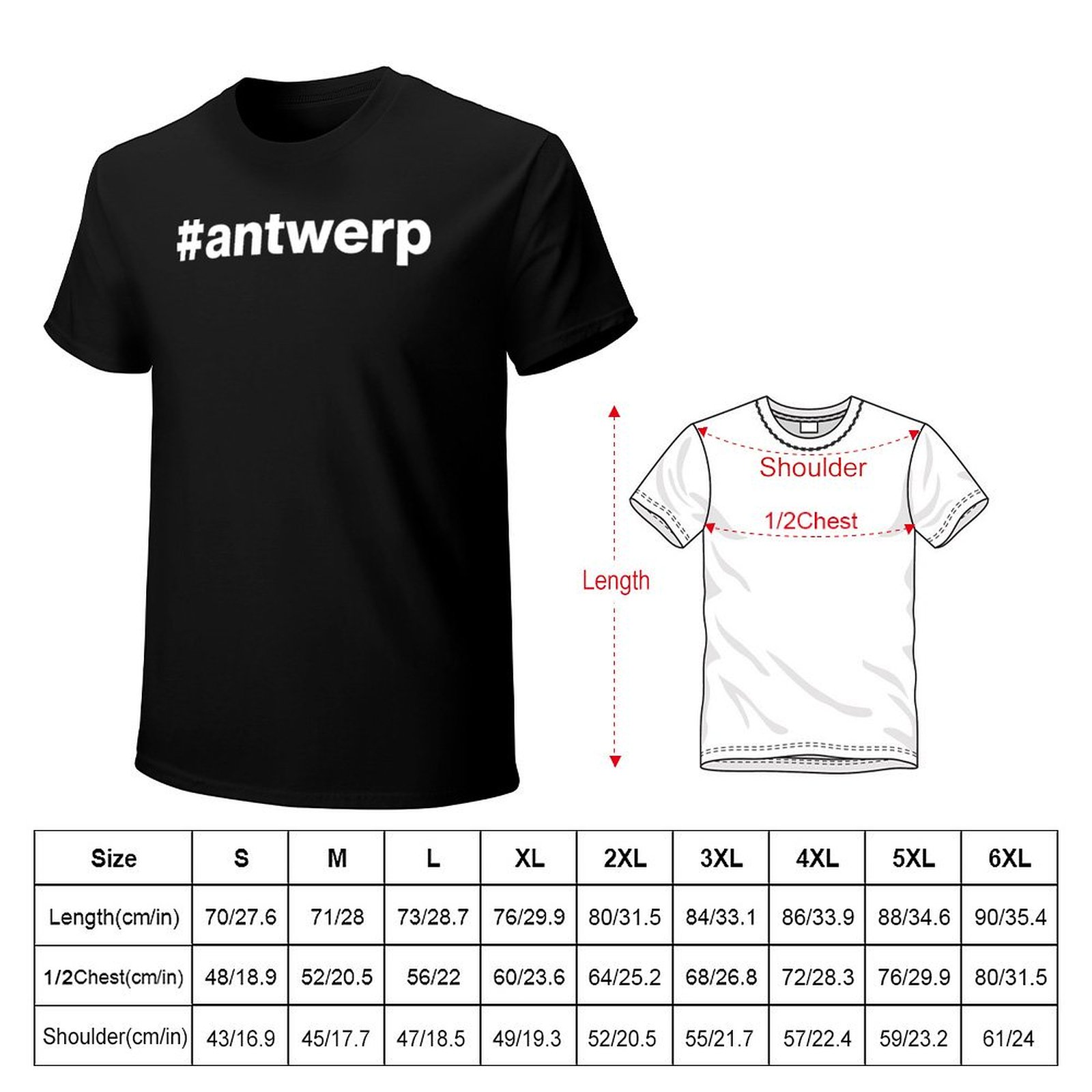 Hashtag Antwerpen T-Shirt Mode - Mens Fashion Hashtags recensie en prijs