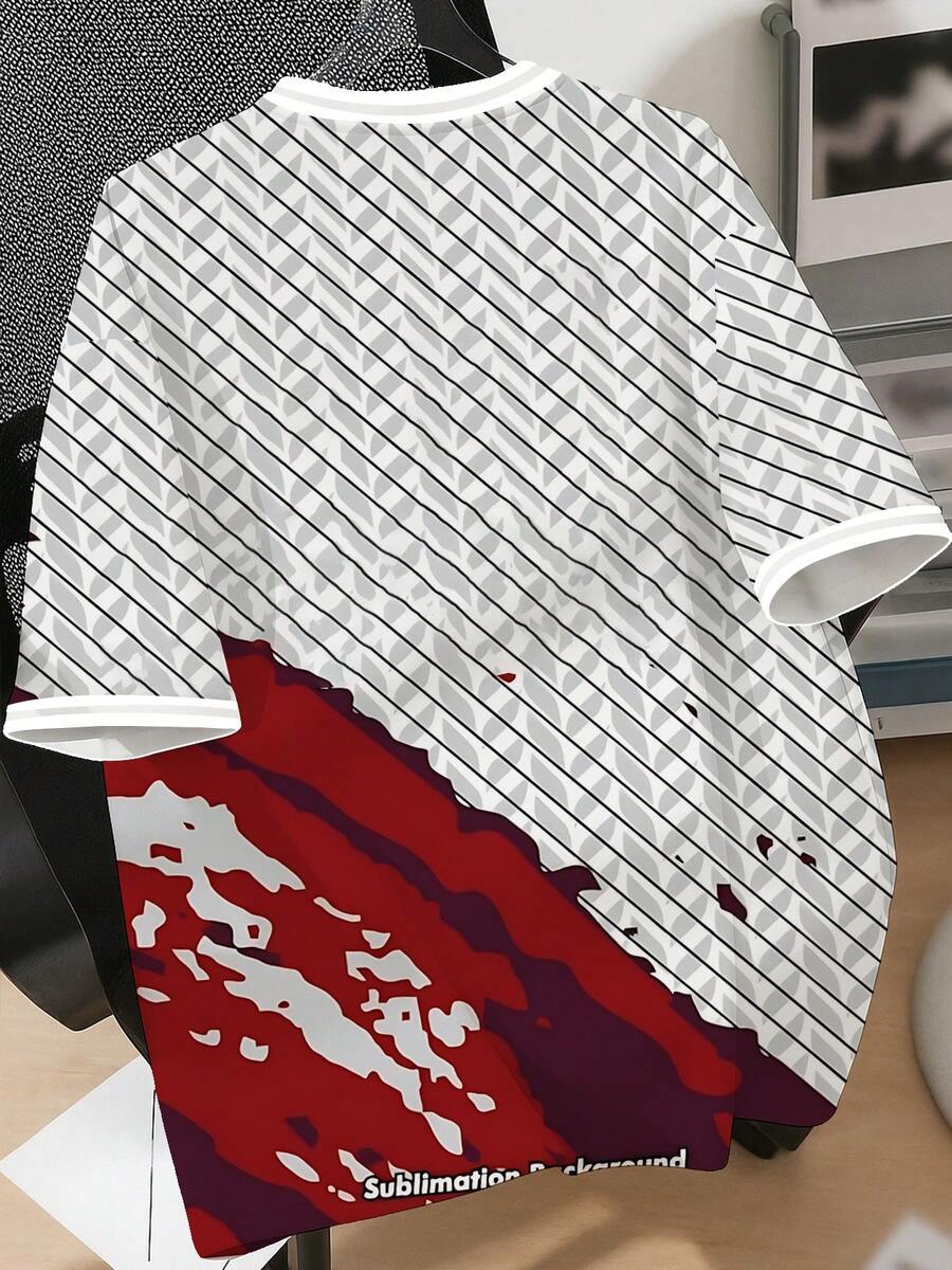 Voetbal-T-shirt voor heren, st - Men'S Fashion V Neck T Shirts recensie en prijs