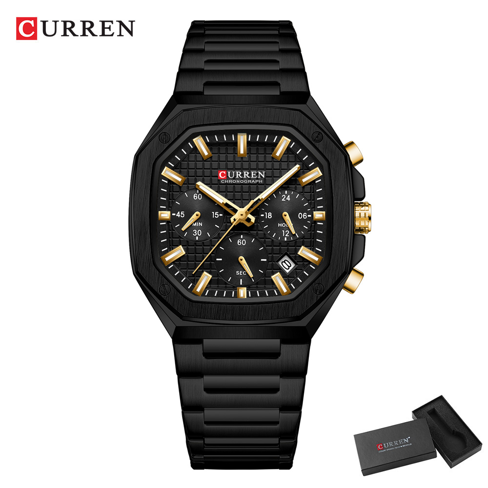 CURREN Luxe Vierkant Chrono Ho - Mens Fashion Bracelet recensie en prijs