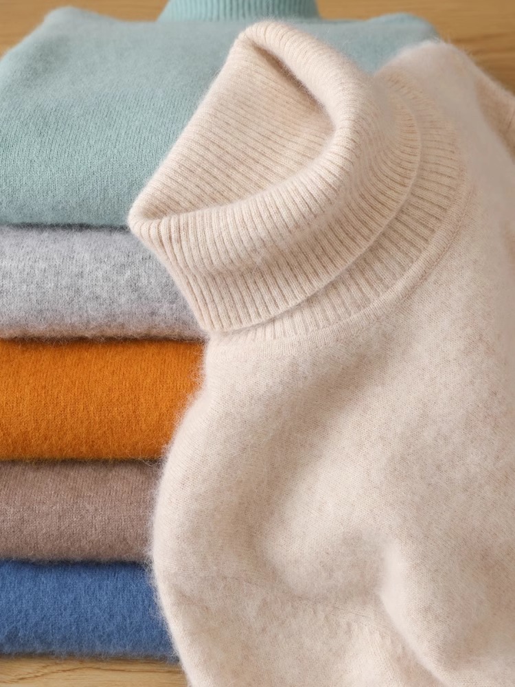 Heren 100% puur nertsfluwelen  - Turtleneck Sweater Men recensie en prijs