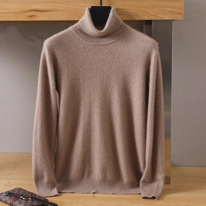 Heren 100% puur nertsfluwelen  - Turtleneck Sweater Men recensie en prijs