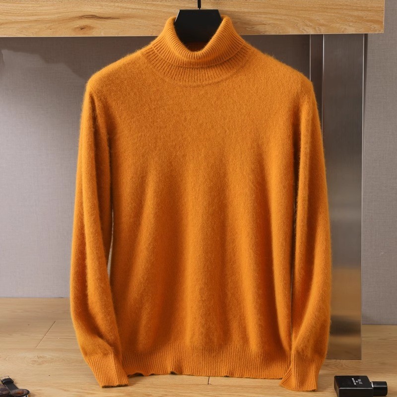 Heren 100% puur nertsfluwelen  - Turtleneck Sweater Men recensie en prijs