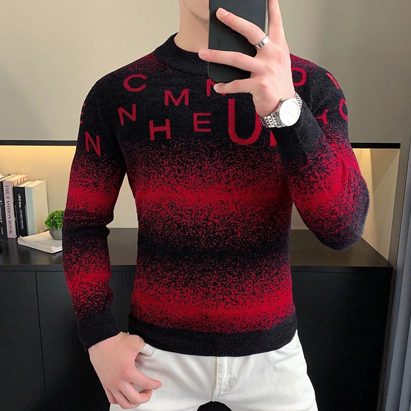 Koreaanse Letter Jacquard Fluw - Turtleneck Sweater Men recensie en prijs