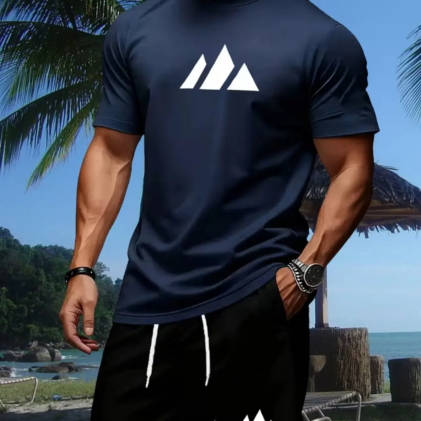 Gepatroneerd T-shirt Casual Mo - Mens Fashion Streetwear recensie en prijs