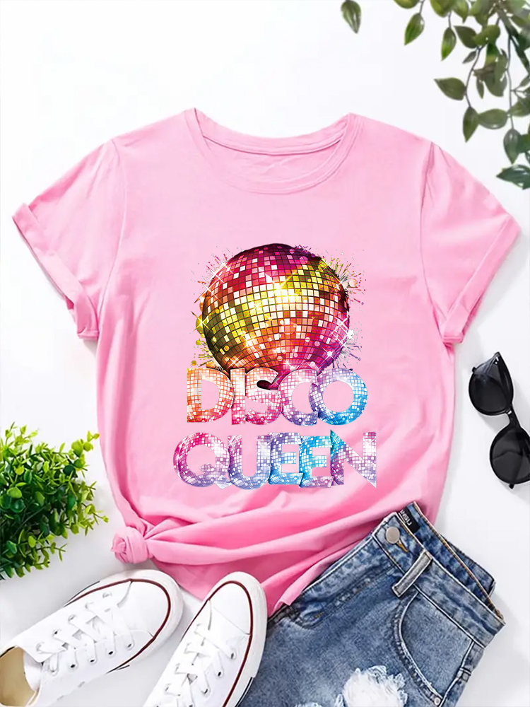 Dames T-shirt met ronde hals,  - Men'S Fashion 70S recensie en prijs